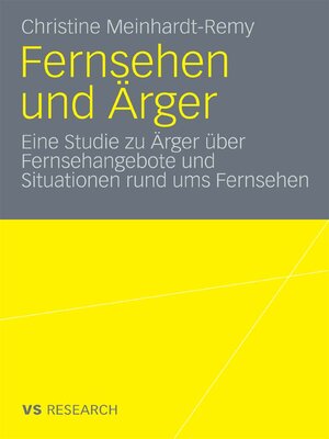 cover image of Fernsehen und Ärger